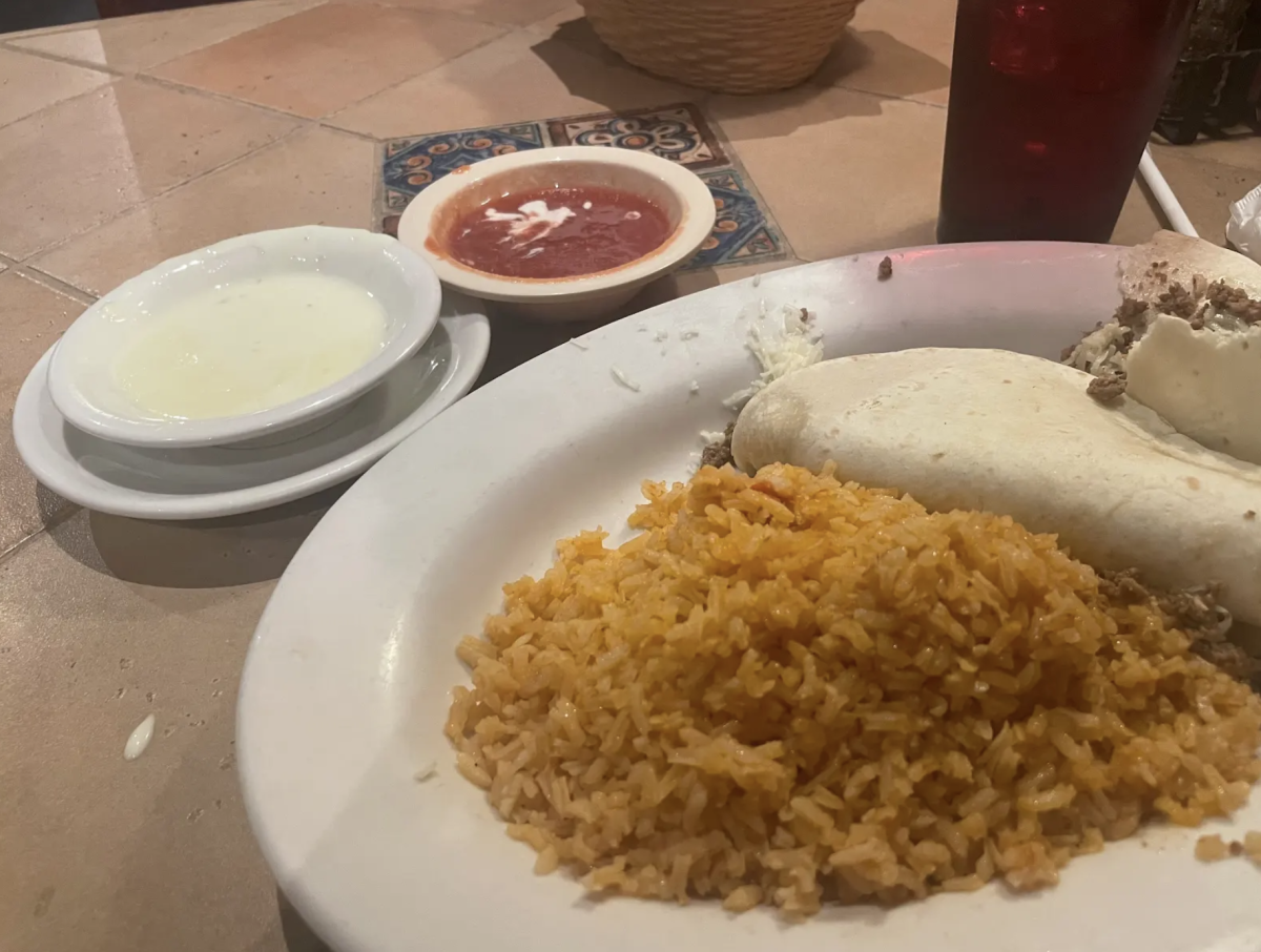 Rice with quesadilla at La-Pa